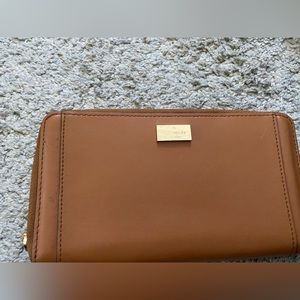 Brown , large Kate spade wallet, used